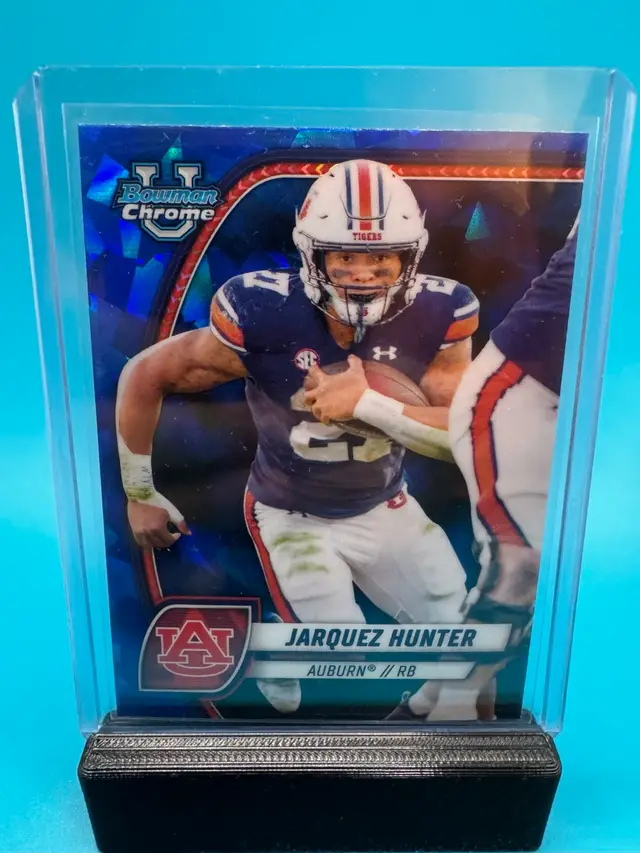 Jarquez Hunter Bowman Chrome U Sapphire Auburn Tigers