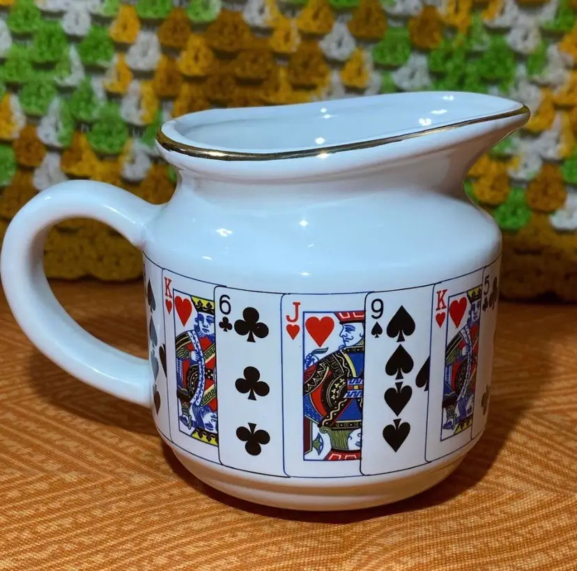 Playing Card Themed Creamer 