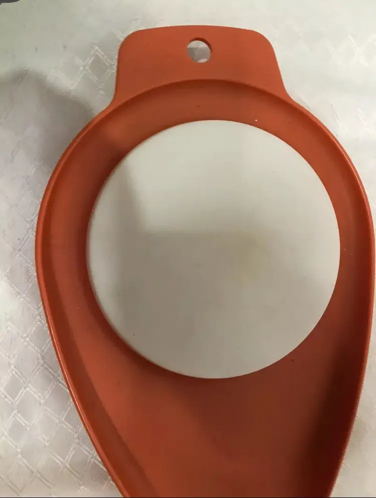 Tupperware Chop N Pour Orange Cutting Board With Scraper #1432-4 Vintage Look