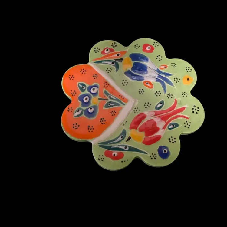 Coaster -Traditional Hand-Painted From Turkey Very Colorful