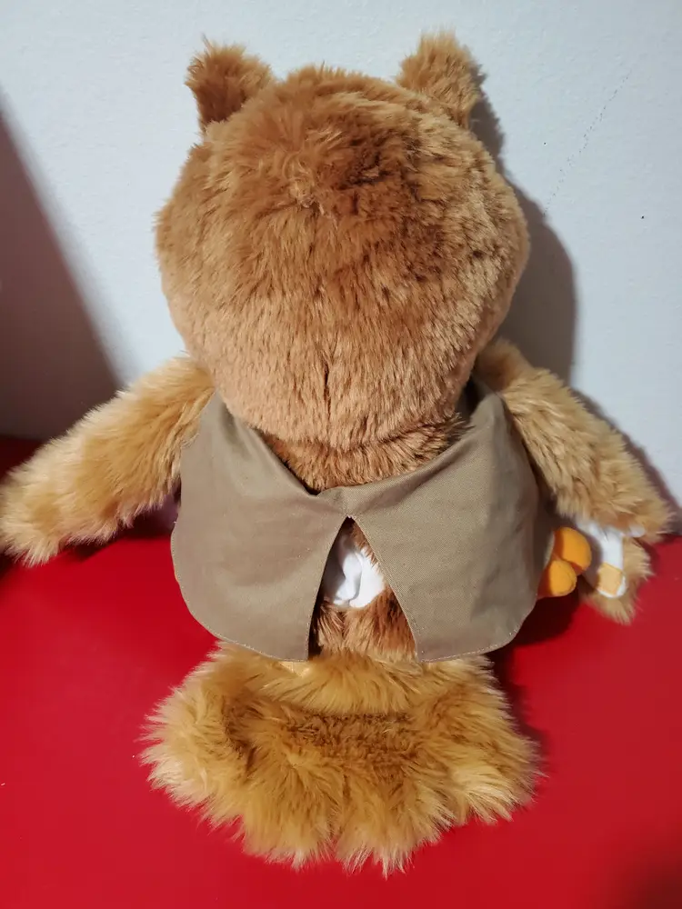 Vintage Abingdon Plush Owl 14" Hand Puppet Stuffed Animal Toy