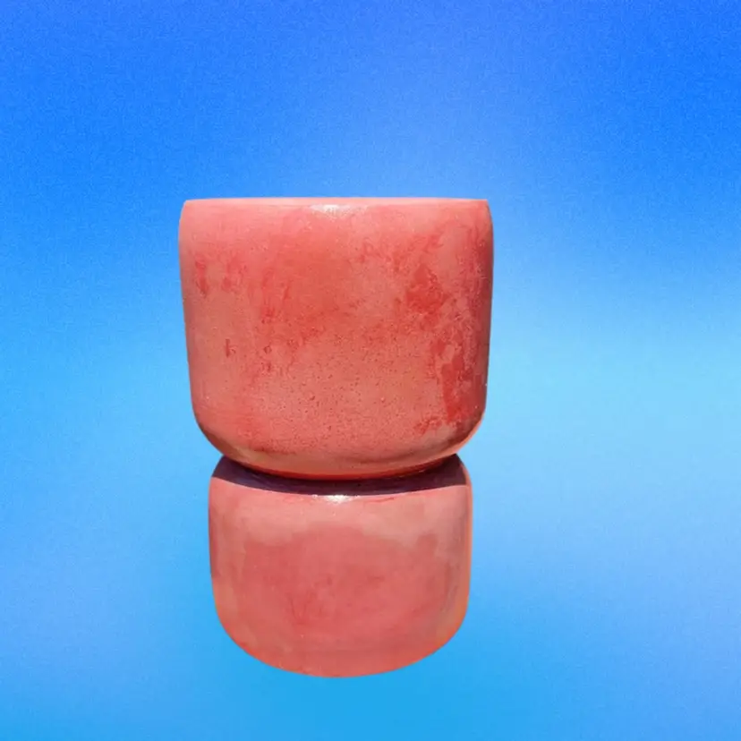 4” Mauve Concrete Double Bubble Planter (2” planter portion)