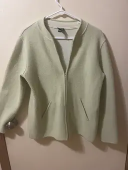 Eileen Fisher Women’s Zip Up Wool sweater