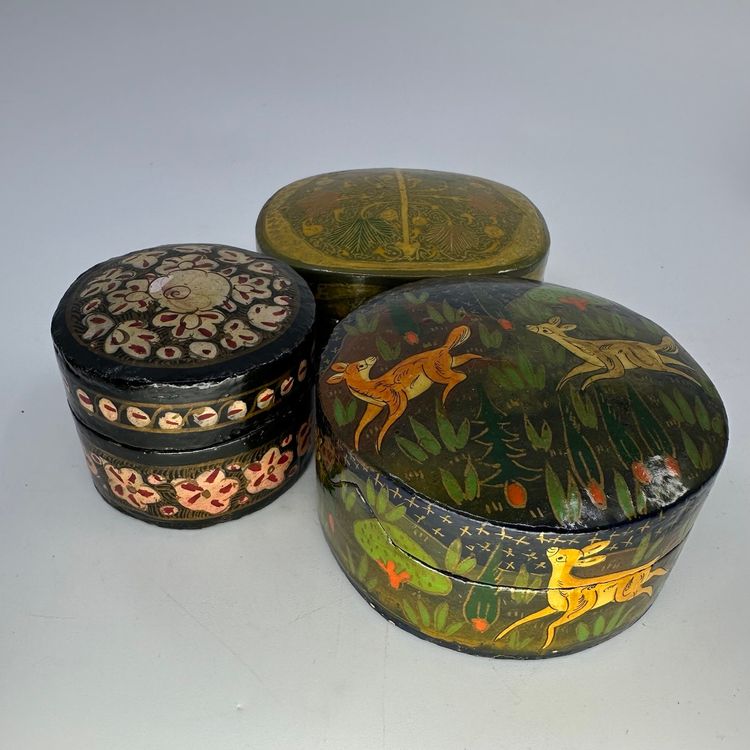 Hand Made Lacquerware Boxes Set/3