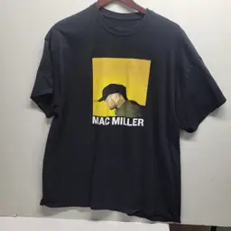 Black Mac Miller T Shirt Size XL Men’s Short Sleeve Graphic Tee 100% Cotton