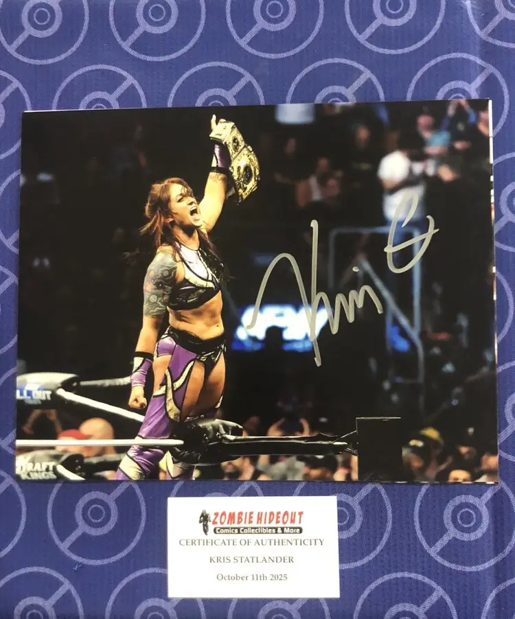 Kris Statlander AEW Women’s Champion Signed 8x10 Store COA