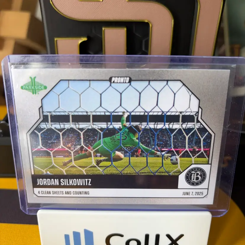 Jordan Silkowitz, 77, Bay FC, 2025 Parkside Pronto - Silver, 4/10, Soccer Card