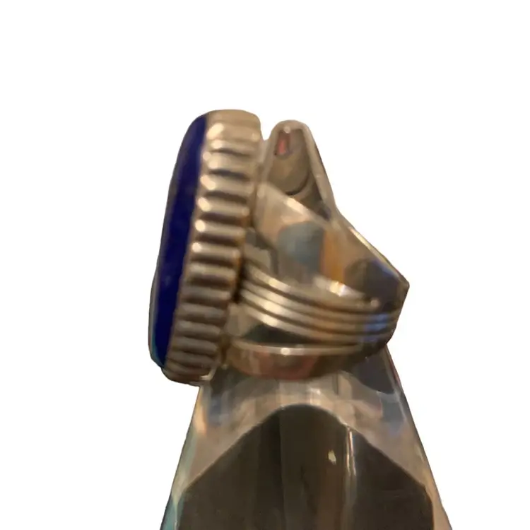 Stunning Lapis Ring Set In Sterling Silver.  Size 8