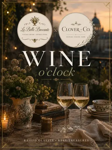 Sip Your Wine + Shop Some Treasures