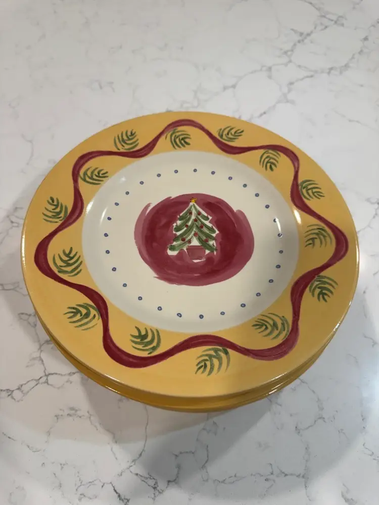 Pistoulet Holiday Salad/Dessert Plates By pfaltzgraff