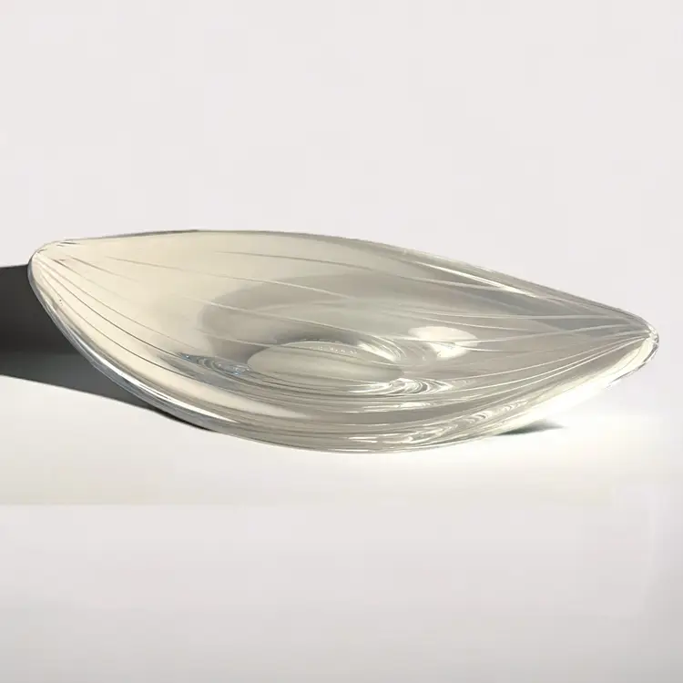 024 XXX Triple Extra Special Elliptical Cut Glass Bowl MCM Art Deco 1950's Kosta by Vikie Lindstrand