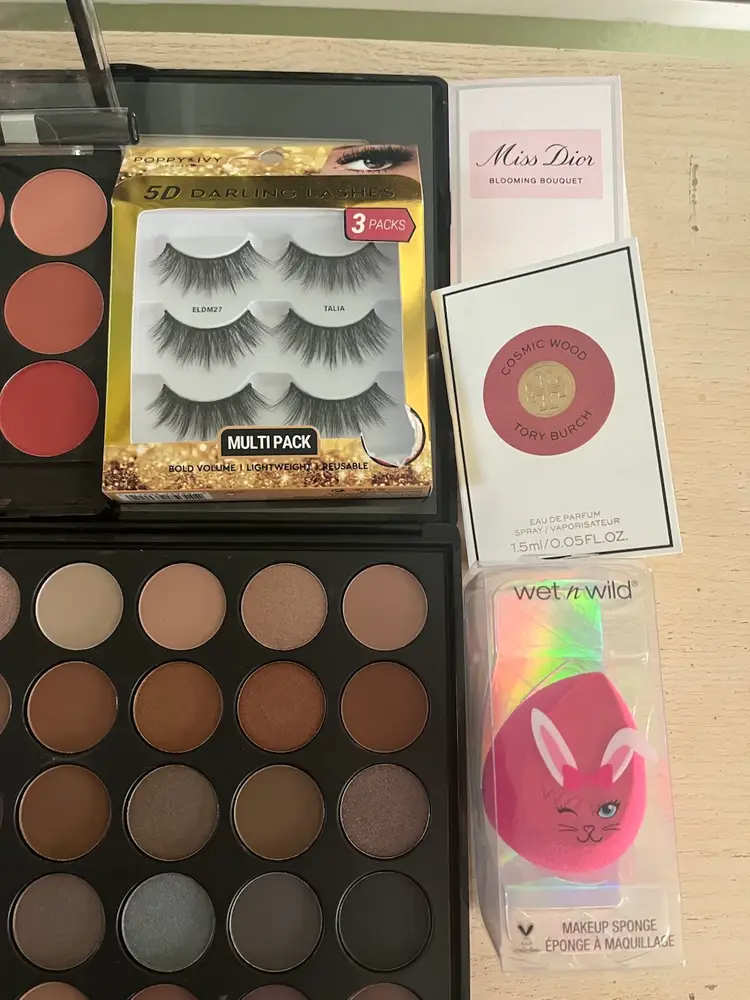 13-piece Mixed Makeup Lot Bundle lip eyeshadow blush pencil lashes nails mascara