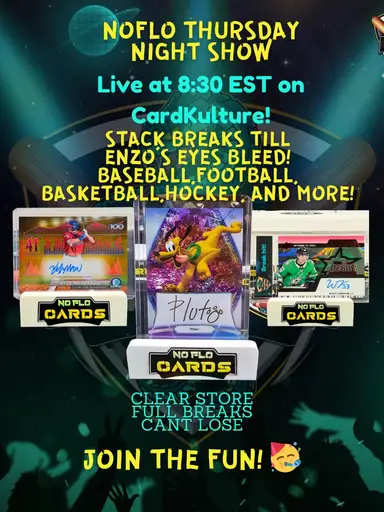 NoFlo Thursday Night Show! Stack Breaks Of Football, Baseball, Golf, Hockey , Cosmos, Star Wars, And More!