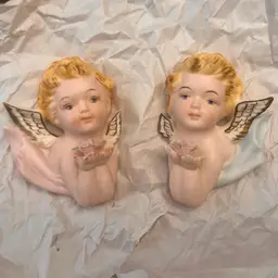 Angel Cherub Wall Plaque 1950's