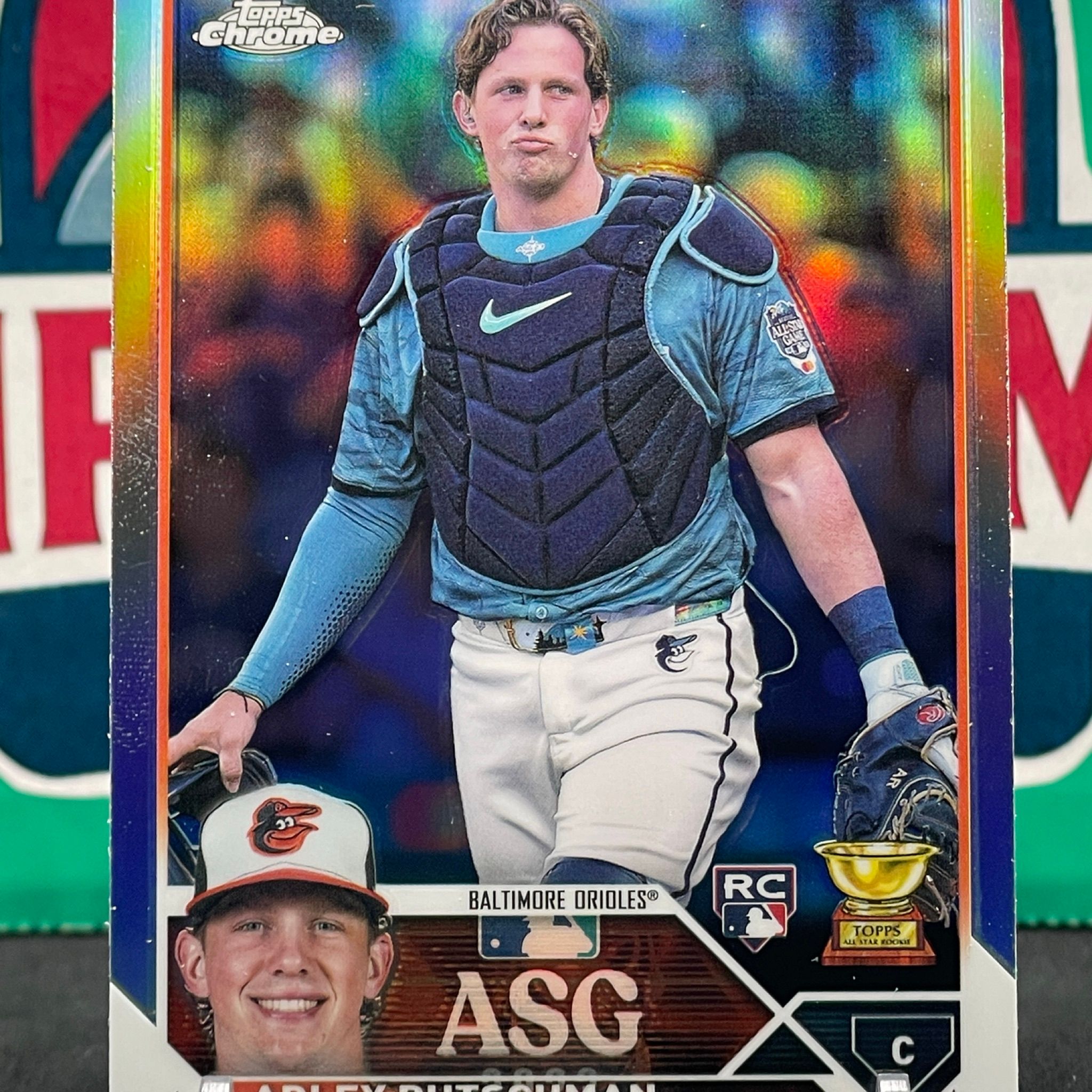 14 - Adley Rutschman 2023 Topps Chrome All-Star Game RC Gold Cup