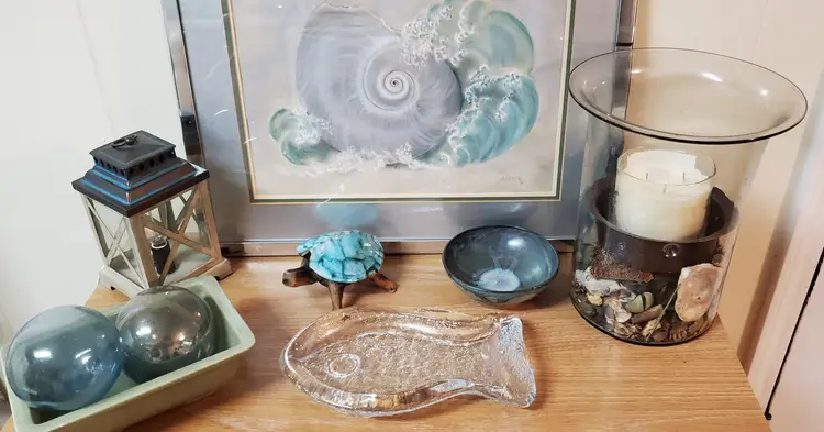 Blenko Fish Hand Blown Glass Slab  Dish Vtg 1975