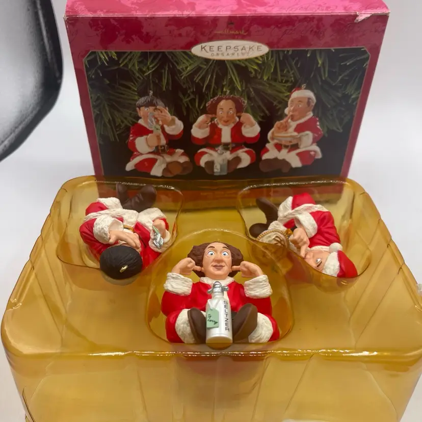 1999 Hallmark Keepsake Ornament The Three Stooges Larry Curley Moe