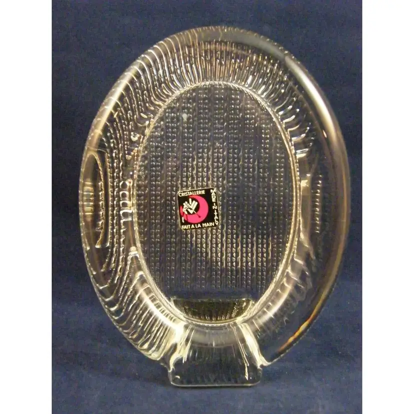 Cristallerie Fait a la Main, Italy Handmade Crystal Oval Picture Frame (1-88)