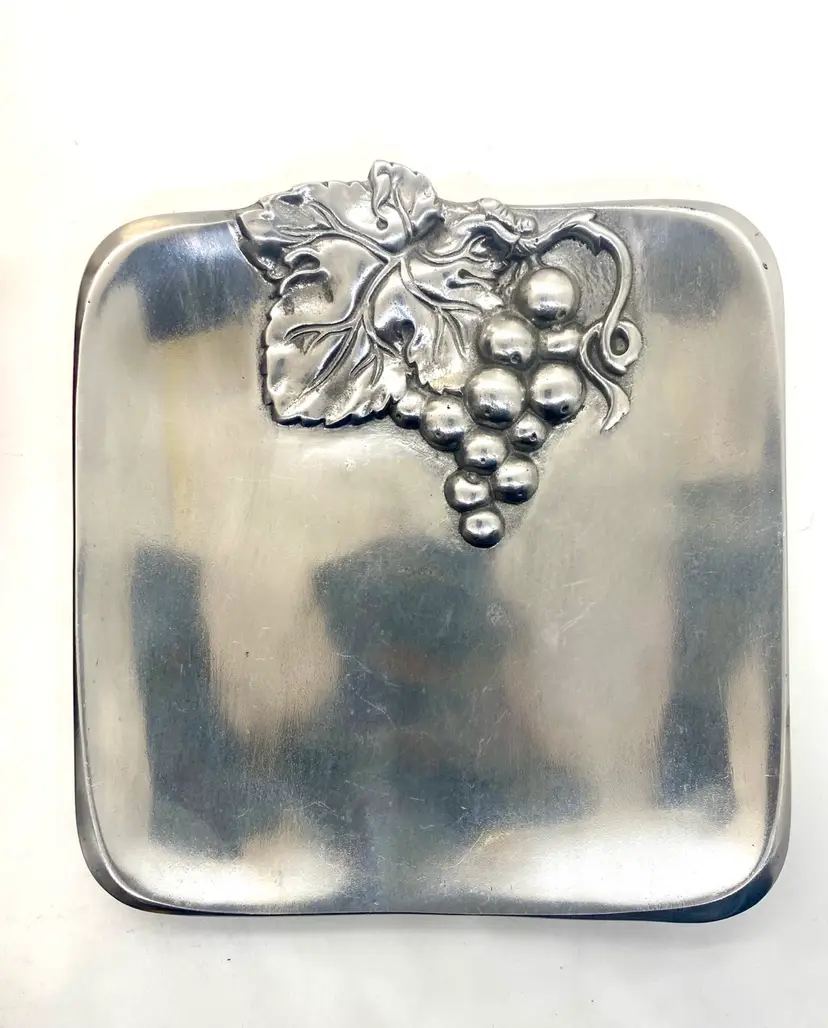 Arthur Court Small Serving Tray/Dish With Grapes