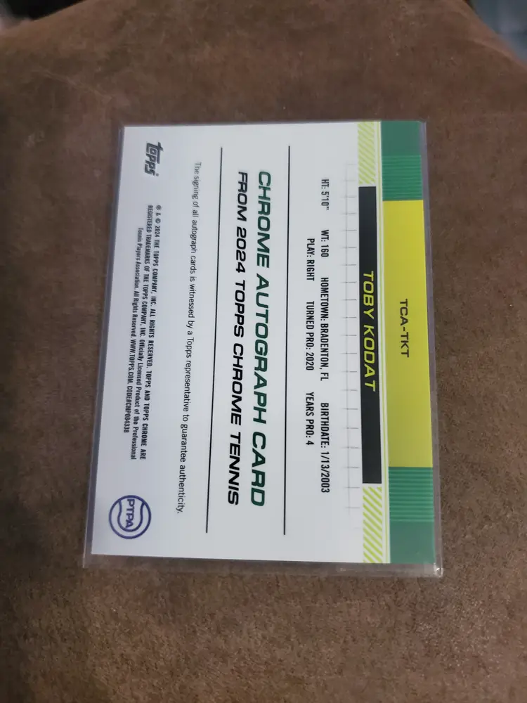 2024 Topps Chrome Toby Kodat Auto I RC Rookie #TCA-TKT