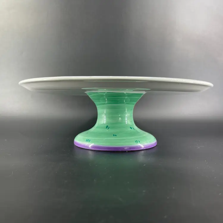 Vtg Garden Party By Susan Sittler Cake Stand Made In Portugal The Essex Collection