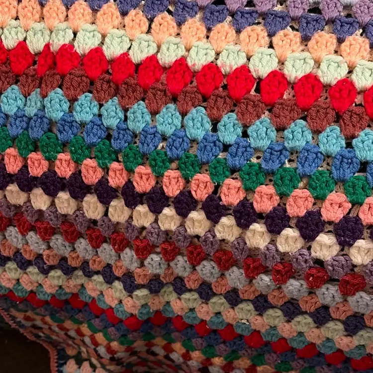 42 X 90 Hand Crocheted Single Blanket