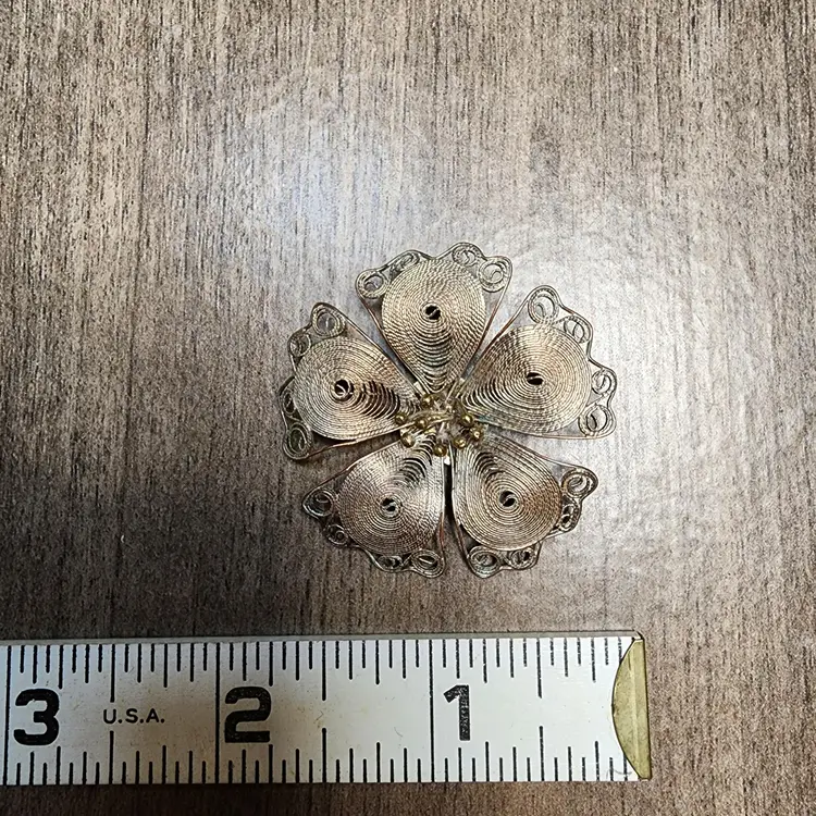 Vintage Filagree Floral Pin/Brooch #3