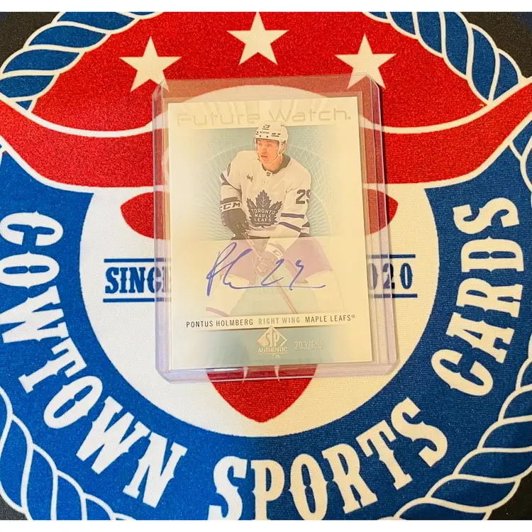 Pontus Holmberg Future Watch Auto /699 Toronto Maple Leafs
