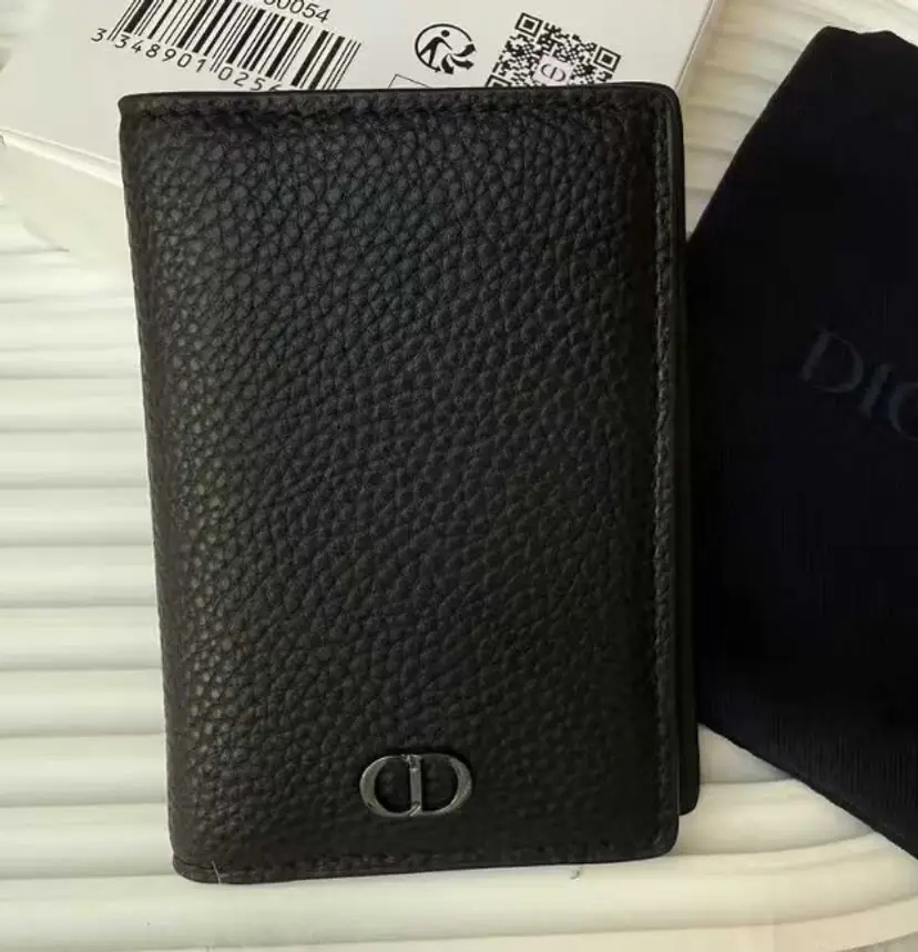 CD Parfums Black Bi-Fold Cardholder/ Wallet