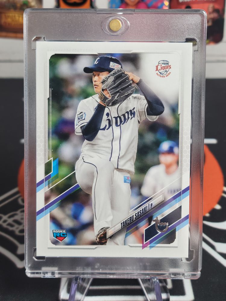 Takeru Sasaki 2021 Topps NPB #14 Saitama Seibu Lions Vintage Stock /99 RC