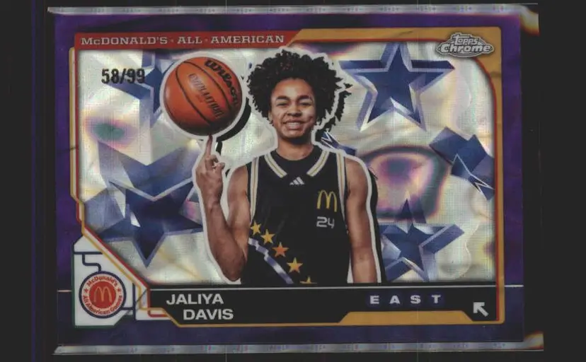 2025 Topps Chrome McDonald's #59 Jaliya Davis Purple Lava /99 - (140) -