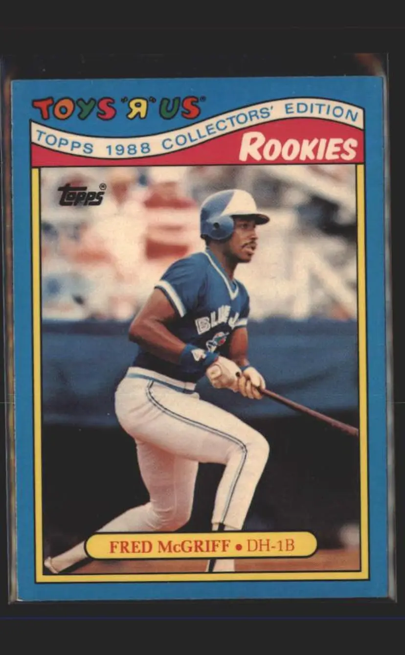 1988 Topps Toys "R" Us Rookies #18 Fred McGriff - (137) - Toronto Blue Jays