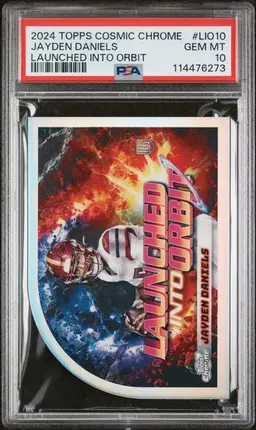 Jayden Daniels 2024 Topps Cosmic Chrome Launched in Orbit PSA 10