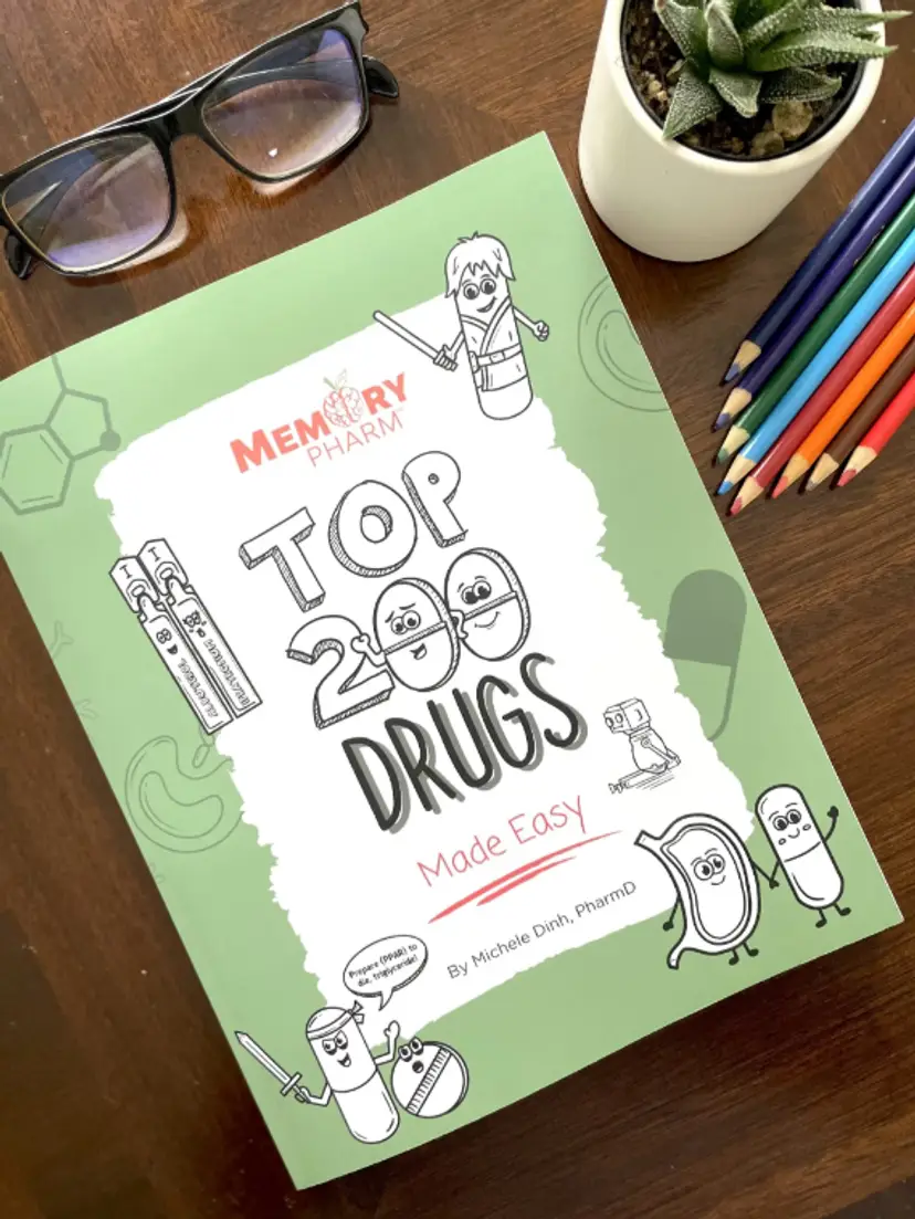 Top 200 Drugs Made Easy - Coloring Book