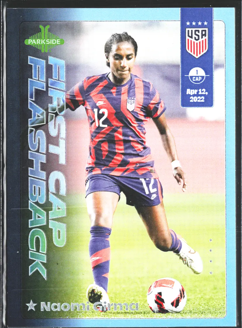 Naomi Girma Soccer Card USWNT First Cap Flashbacks 2026 Fresh Faces USA