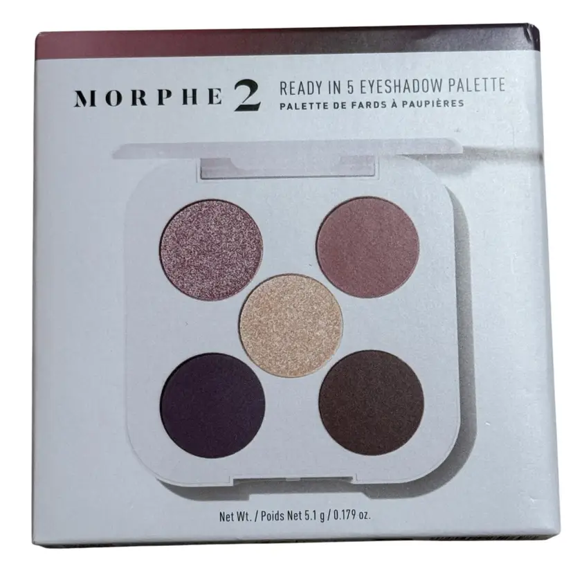 Morphe 2 Ready In 5 Eyeshadow Palette New York Minute Net Weight: 5.1g / 0.179oz