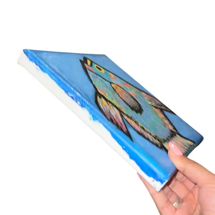 Glow in the Dark Fish Oil Painting