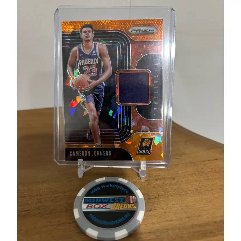 Cameron Johnson - 2019-20 Prizm Patch Orange Cracked - Phoenix Suns