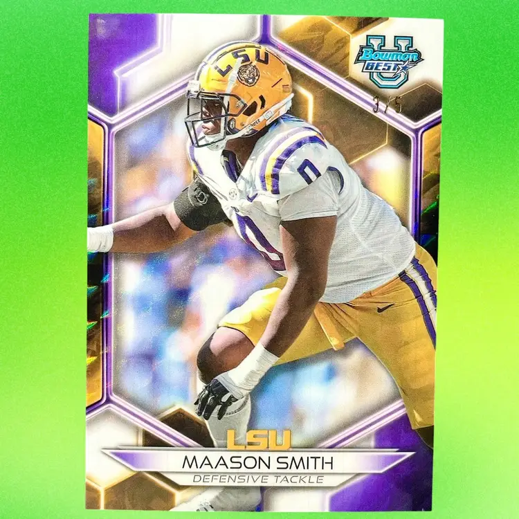 Maason Smith 3/5 LSU Tigers - 2023 Bowman Best University - Jacksonville Jaguars