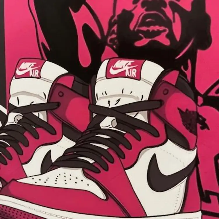 "Jordan 1 Retro High Artwork" 