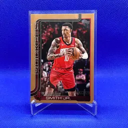 2025 Topps Jabari Smith Jr Gold /2025 Houston Rockets