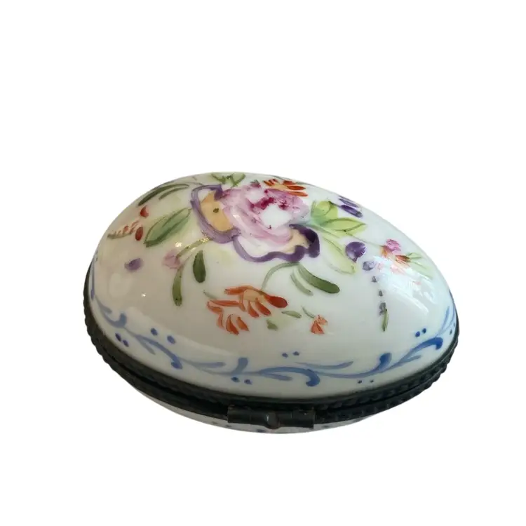 Limoge Porcelain Egg Trinket Box