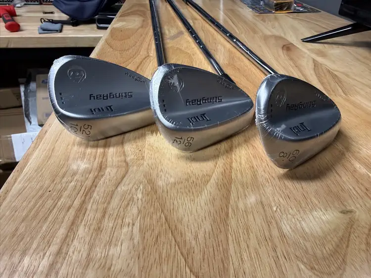 Where My Lefties At?!?!?! Indi Golf Wedge Set 52,56,60 W/KBS 610 Wedge Shafts.