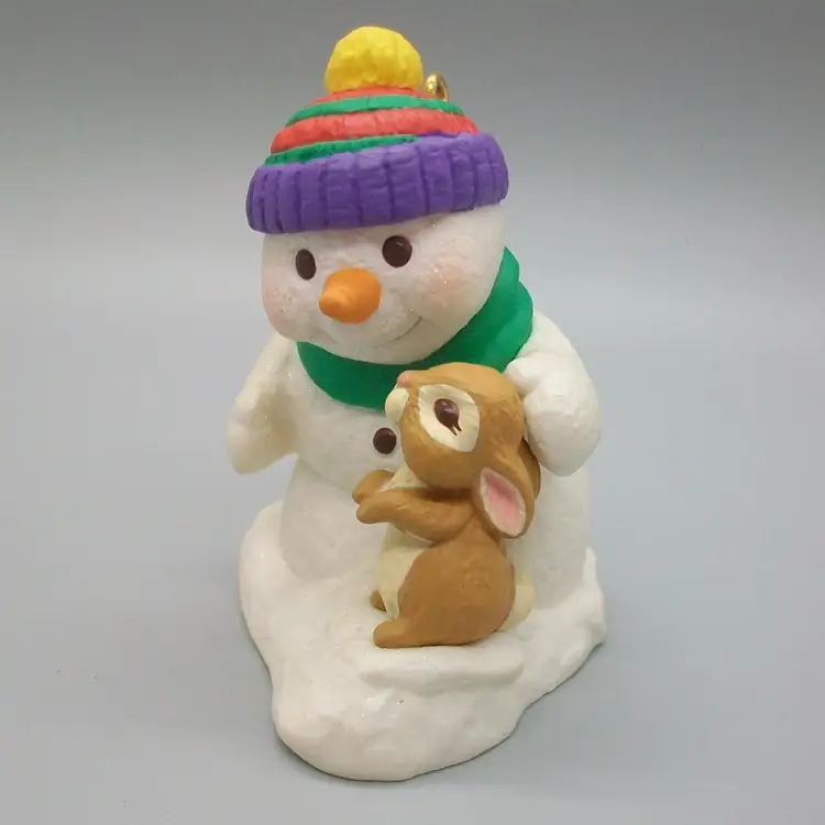 Hallmark Keepsake Ornament Collector Series 1998 Snow Buddies Bunny in Box #1 in Series