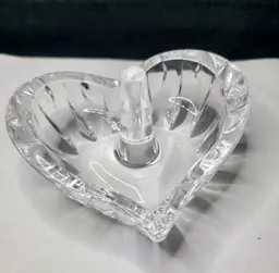 Marquis by Waterford Lead Crystal Yours Truly Heart Ring Holder