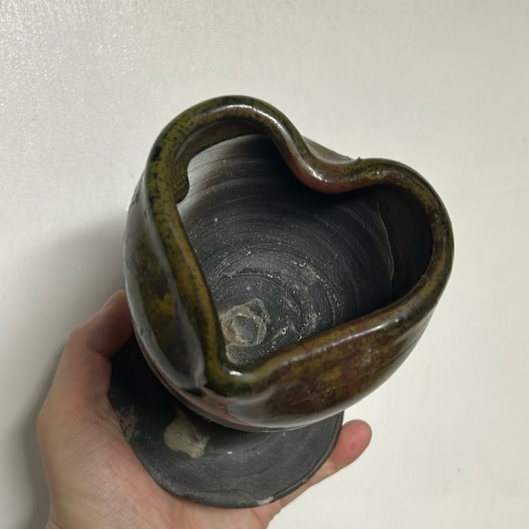 Handmade Pottery Heart Trinket Bowl