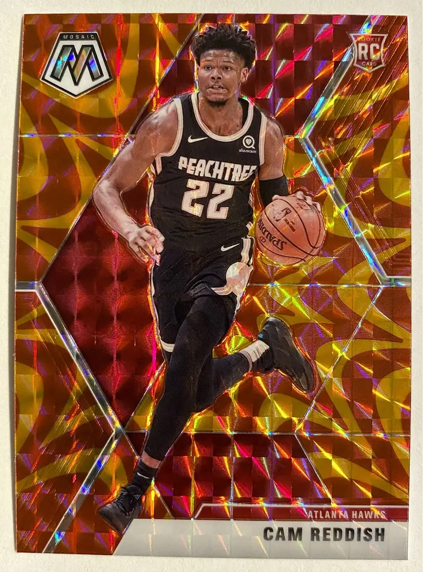 2019 Mosaic Orange Cam Reddish Hawks Rookie Card