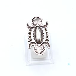 Edison Sandy Smith Navajo Dine' sterling silver size 6.5 ring 13.57g
