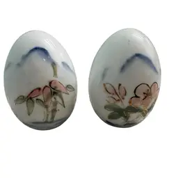 VTG Hand Painted Porcelain Eggs