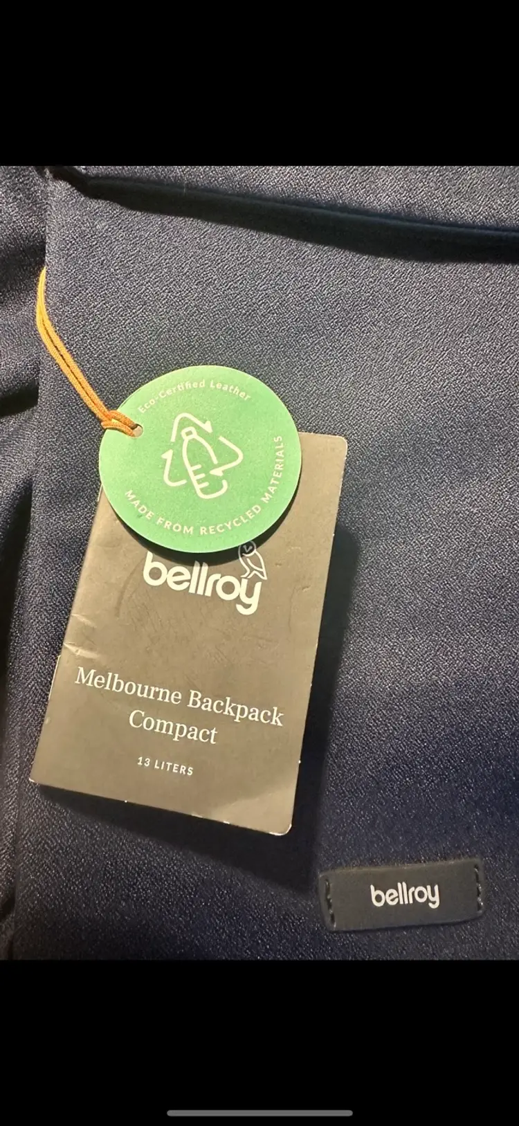 Bellroy Melbourne Compact
13 Liters NWT. Navy blue